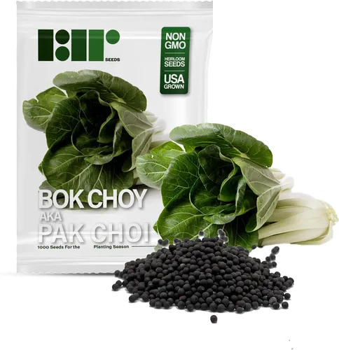 Miniatura 8 de 1000 semillas Pak Choi para plantar, 0.11 onzas (0.11 onzas), tallo blanco, semillas de vegetales tradicionales sin OMG para plantar, también