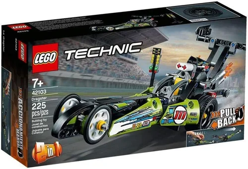 Miniatura 6 de LEGO Technic Dragster 42103 Kit de construcción de juguete de carreras (225 piezas)