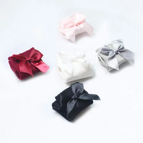 Miniatura 7 de DRESHOW BQUBO Baby Knee High Sock Toddler Girl Dress Socks Baby Knit Stocking Cotton Infant Girls Socks
