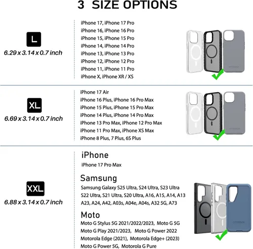 Miniatura 2 de ykooe Funda de nailon resistente compatible con iPhone 17, 16, 15, 14, 13, 12 y modelos Pro, Galaxy S25, S24, S23, S22, S21, soporte para cinturón