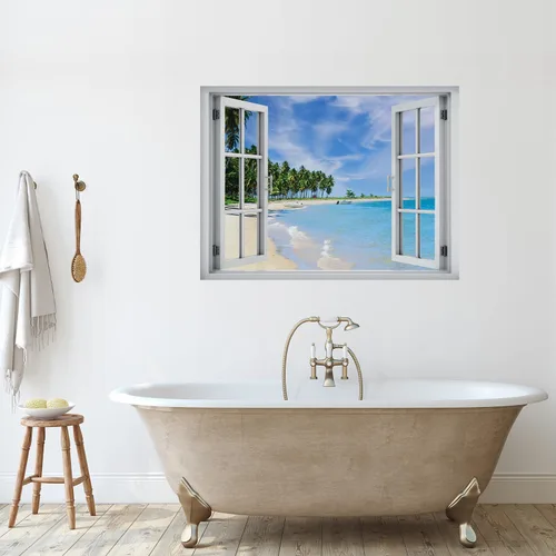Miniatura 11 de wall26 Adhesivo de pared extraíble/mural de pared Spring on the Plains Creative Window View Decoración de pared - 36 x 48 pulgadas Primavera