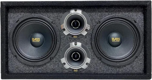 Bass Rockers Caja de Chuchera Cargada de 6.5" con Altavoces de 6.5" para Exteriores, Hogar y Tweeters de 800W - Mejor para Vehículos UTV, ATV,