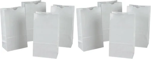 Miniatura 4 de Rainbow Kraft Bolsas, 6"X11", Blanco, 50 Bolsas