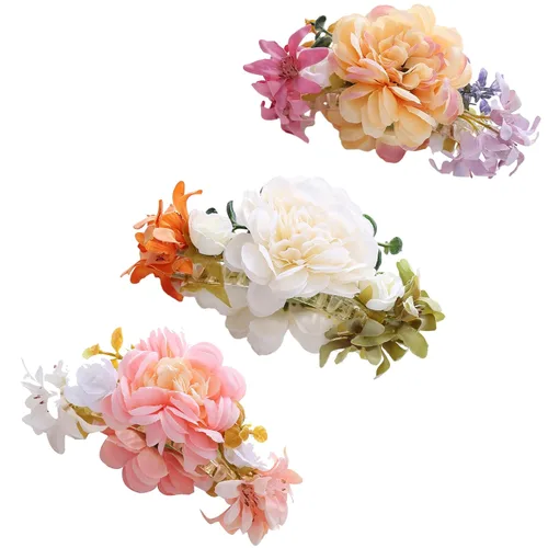 Miniatura 5 de Pinzas y Clips para el Cabello con Flores Estilo Francés Perlas Diamantes de Imitación Mariposa Twist Banana Horquillas Accesorios para el Cabello