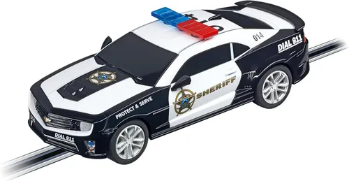 Miniatura 3 de Carrera 64031 Chevrolet Camaro ZL1 Sheriff Escala 1:43 Vehículo de Carreras Analógico de Ranura GO Conjuntos de Pistas de Carreras de Autos