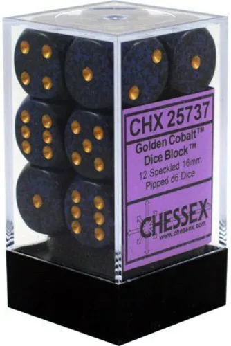 Miniatura 5 de Chessex Borealis 27786 - Bloque de dados luminarios d6 de 0.630 in / azul cielo/blanco (12 dados)