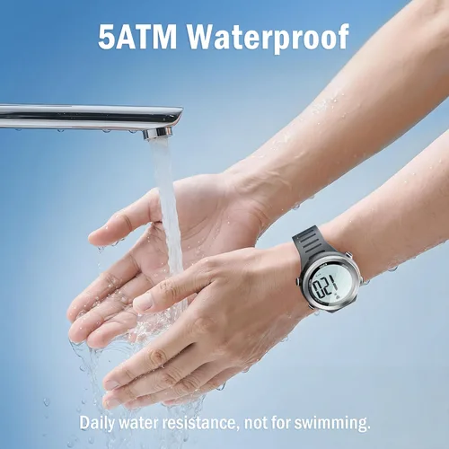 Miniatura 9 de EZON Monitor de frecuencia cardíaca y correa de pecho, monitor de frecuencia cardíaca de ejercicio, reloj deportivo con HRM, impermeable
