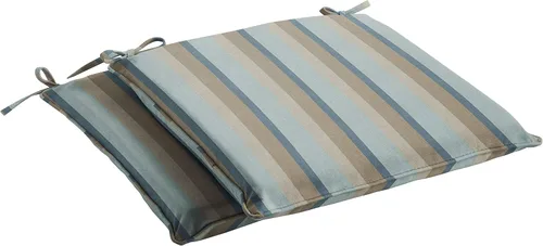 Miniatura 13 de Sorra Home Sunbrella - Juego de almohadillas para silla con cable para interiores y exteriores, 19 x 16 x 2 pulgadas, color plata fundida, 2