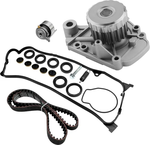 Kit de correa de distribución del motor con bomba de agua | Compatible con Honda Civic HX EX LX GX DX 1.7L L4 SOHC 16V 2001-2005 | Reemplaza #