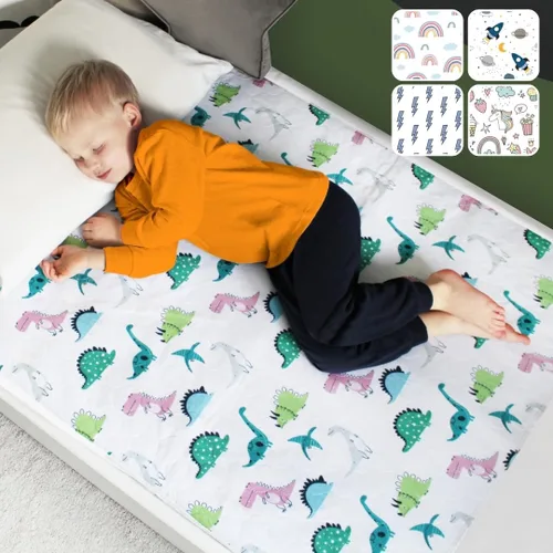 Miniatura 8 de Hygge Sheets - Almohadillas para orinar para niños y niños pequeños, 100% impermeable, almohadilla antideslizante para camas de tamaño matrimonial