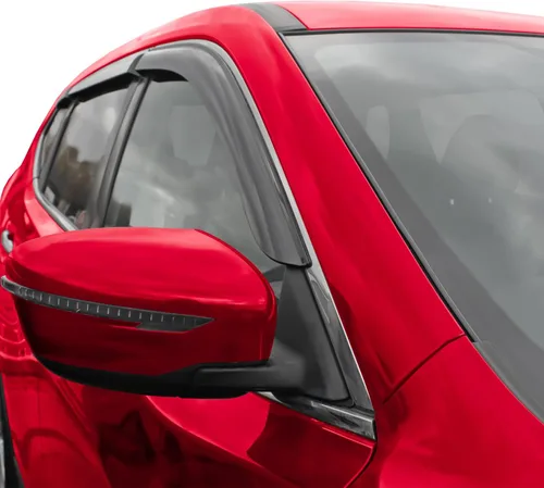 Miniatura 2 de Voron Glass Protectores de lluvia extra duraderos con cinta adhesiva para Jeep Compass 2017-2025, deflectores de ventana, viseras de ventana