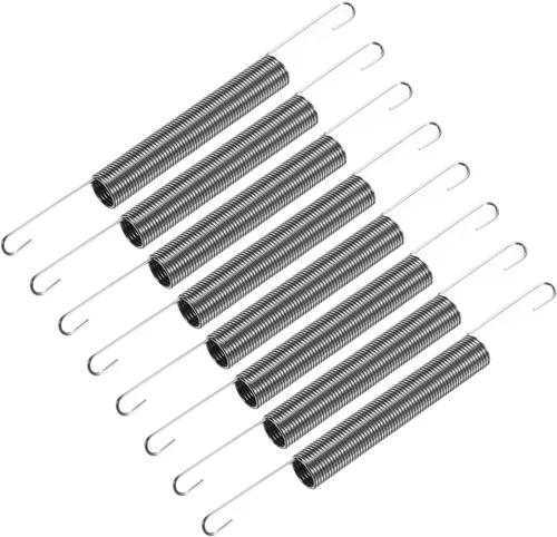 Miniatura 7 de uxcell Resorte de extensión - 0.035 in de diámetro de alambre, 0.394 in de diámetro exterior, 4.724 in de longitud, resorte de tensión de gancho