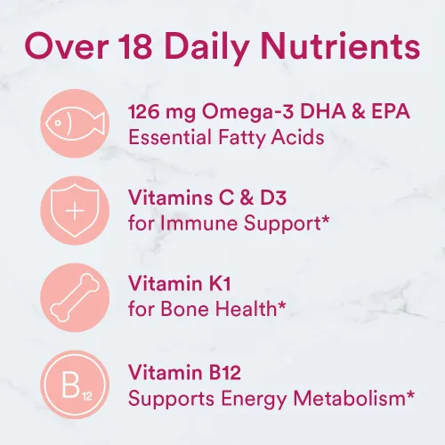 Miniatura 5 de SmartyPants Multivitaminas gommicas de fórmula de mujeres, 180 cuentas (30 días de suministro) (WC180)