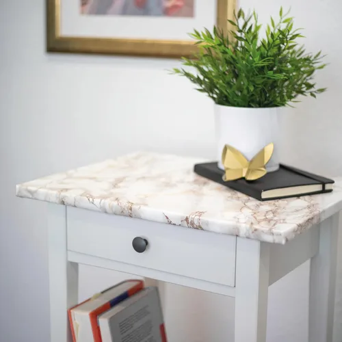 Miniatura 2 de d-c-fix 346-0120 - Película autoadhesiva y decorativa, Cortes Brown Marble (mármol marrón Cortes), rollo de 17 x 78 pulgadas