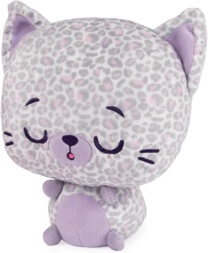 Miniatura 2 de GUND Drops, Gina Spots, Expressive Premium - Animal de peluche suave para mascotas, leopardo morado, 9 pulgadas