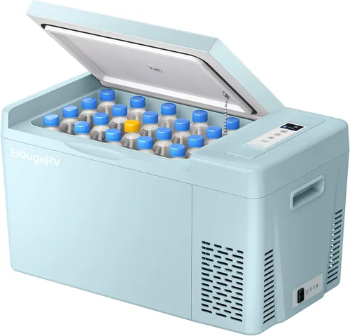 Miniatura 9 de BougeRV Refrigerador de 12 Voltios Refrigerador de Carro 12V Congelador Portátil de 30 Cuartos Enfriador con Compresor Congelador con Compresor