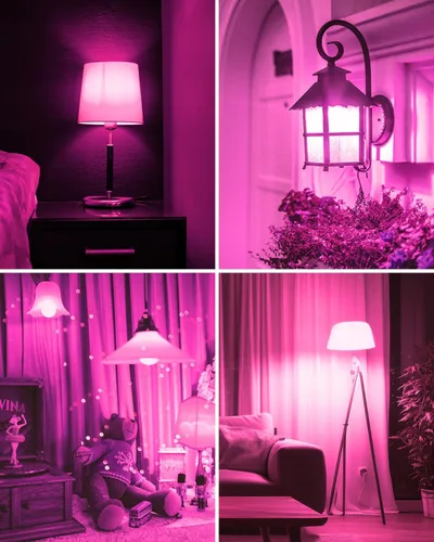 Miniatura 8 de ORALUCE Bombilla de porche rosa equivalente a 40 W, bombillas LED A15 para decoración e iluminación de fiestas de Halloween, Navidad, bombilla