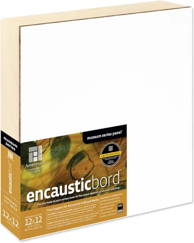 Miniatura 42 de Ampersand Art Supply Panel de pintura de madera: Serie Museo Encausticbord, 7/8 pulgadas de profundidad, 8 "x 10" Profundidad de 7/8 pulgadas