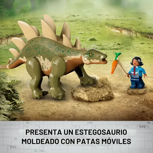 Miniatura 3 de LEGO Jurassic World Misiones de Dinosaurios: Set de Construcción del Descubrimiento del Estegosaurio - Set de Juguetes de Dinosaurios para Jugar
