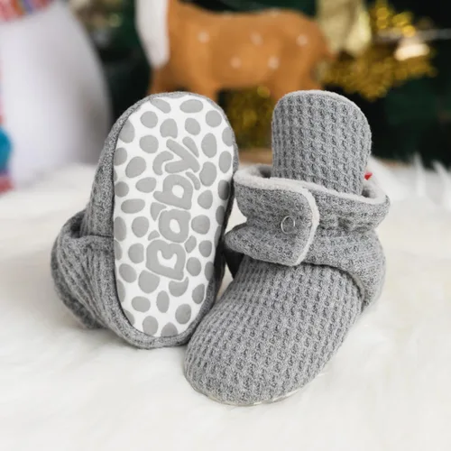 Miniatura 146 de Sawimlgy - Botines de algodón antideslizantes para recién nacido, con agarre, para cuna o para el invierno