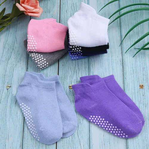 Miniatura 4 de Cooraby 16 pares de calcetines antideslizantes para niños pequeños y niñas