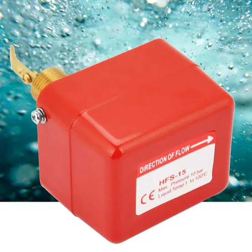 Miniatura 6 de 1/2" interruptor de agua, HFS-15 rosca ajustable doble tiro SPDT 220VAC 15A control de agua 1.0Mpa