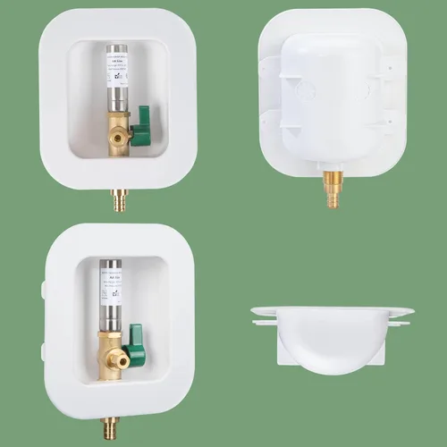 Miniatura 5 de [1 unidad] Caja de salida para máquina de hielo Lingmfg PEX crimpado con martillo, crimpado de 1/2 pulgada PEX 1807, conexión manguera de máquina