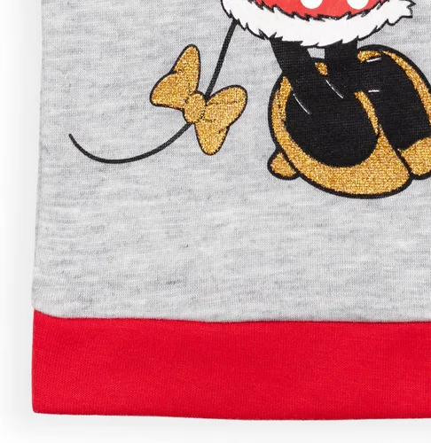 Miniatura 7 de Disney Mickey Mouse Minnie Mouse - Conjunto de sudadera de vellón y leggings de Navidad para niñas de bebé a niño grande