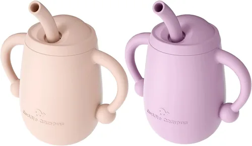 Miniatura 12 de Cuddle Campus Vasos para bebés de 7 onzas, [4 en 1] tazas para bebé, vaso de silicona inastillable, taza abierta para 6M, 6 meses, 6 a 12 meses, 1/1