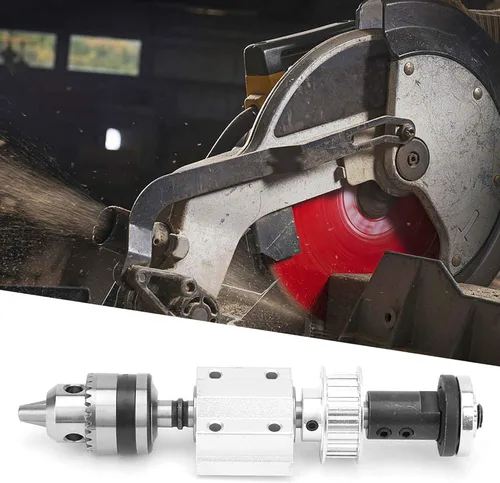 Miniatura 9 de Garosa Asamblea de husillo sin alimentación Morse Drill Chuck Biela Mesa Taladro B12 portabrocas M10 manga de eje DIY carpintería corte mesa