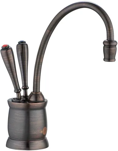 InSinkErator F-HC2215-CRB Indulge - Grifo dispensador de agua fría y caliente, bronce aceitado clásico Acabado aceitado bronce clásico