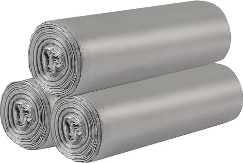 3 rollos de bolsas de basura pequeñas – 60 unidades duraderas de 4 galones pequeñas bolsas de basura para el hogar, oficina, cocina, baño, 60