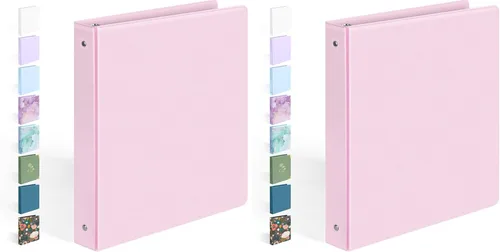 Miniatura 22 de BinderX - Carpeta de 3 anillos redondos extraduradera de 1 pulgada, se adapta a 175 hojas de papel de 8.5 x 11 pulgadas, cubierta personalizable