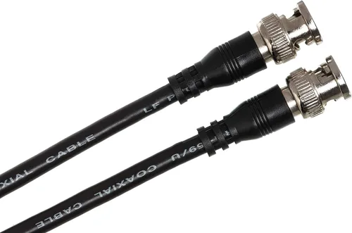 Miniatura 2 de Hosa BNC-59-115 75-ohm Coaxial, BNC a BNC, 15 pies