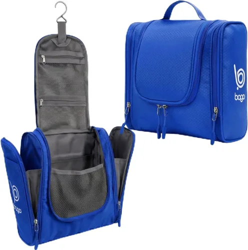 Miniatura 10 de Bolsa de Aseo de Viaje Bago Bolsa de Aseo Impermeable Colgante Bolsa de Aseo Grande para Baño y Viaje Organizador de Bolsa de Artículos de Tocador