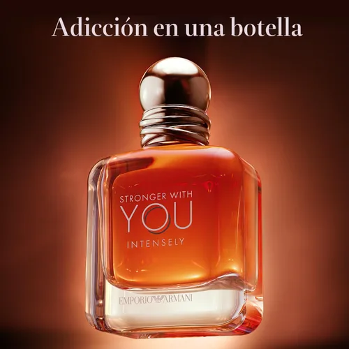 Miniatura 3 de Armani Beauty - Más fuerte contigo intensamente - Colonia para hombre - Fragancia Fougère Ambery Woody para hombre - Pimienta rosa, lavanda, notas