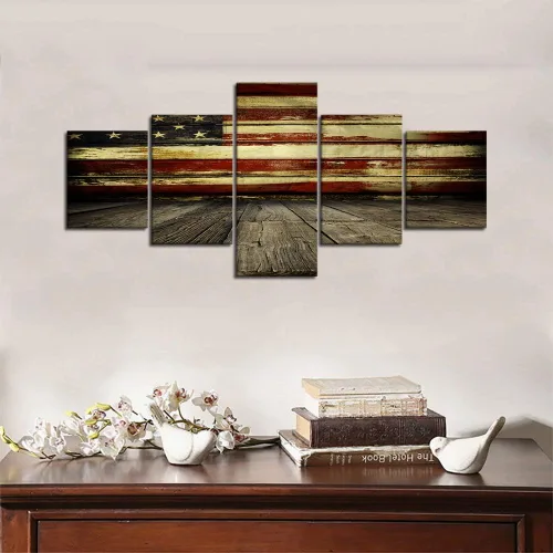 Miniatura 6 de Yatsen Bridge - Juego de pinturas (5 piezas), diseño de bandera EE.UU.