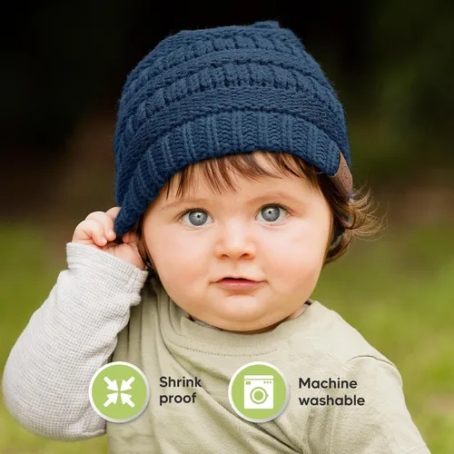 Miniatura 24 de KeaBabies 3-Pack Baby Beanies for Boys, Girls - Stretchy Knit Baby Hats, Cute Newborn