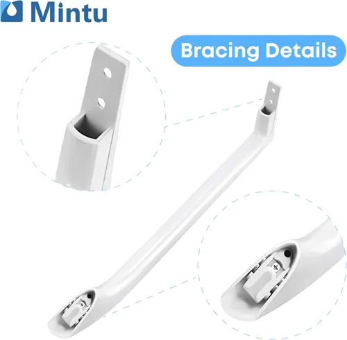 Miniatura 5 de Manijas de puerta de repuesto para Frigidaire FFTR1817LW9 FFTR1821QW1 FFTR1814QW1 LFTR1814LW1 LFHT1831QP3 FFHT1826LW2 FFTR1814QW3 FFTR1814QW0