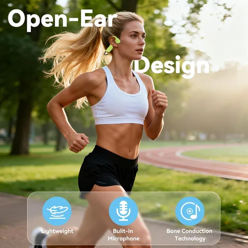 Miniatura 4 de Auriculares de natación, IPX8 impermeables de conducción ósea auriculares inalámbricos subacuáticos con memoria de 32 GB para natación, ciclismo