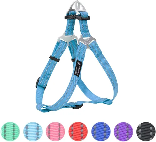 Miniatura 12 de EXCELLENT ELITE SPANKER Arnés sin tirones ajustable de nailon fácil de poner, correa para el pecho con reflectante y anillo de correa para perros