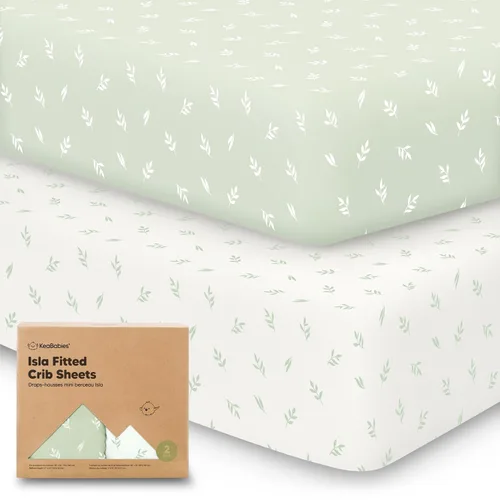 Miniatura 24 de KeaBabies Paquete de 2 sábanas de cuna para bebé, para niño y niña - 52x28 Fibra viscosa derivada del bambú, sábana para cama de niño pequeño