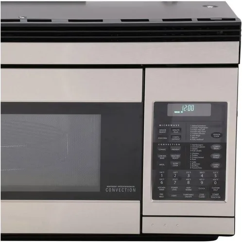 Miniatura 4 de Sharp microondas de convección para instalar sobre la estufa, de 850 W, de 1.1 pies cúbicos de capacidad, Acero inoxidable