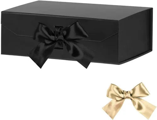 Miniatura 12 de GoooodGift Caja de regalo grande blanca de 13 x 11 x 5.3 pulgadas, caja de regalo con tapa cierre magnético, Navidad, cajas de regalo plegables