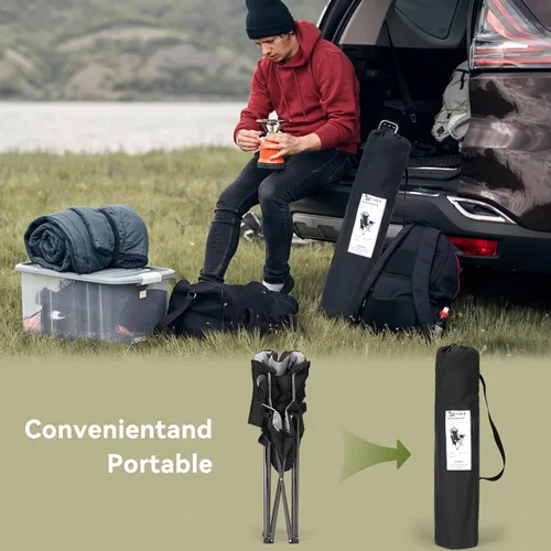 Miniatura 7 de Seazul Sillas de camping para adultos, silla de campamento, sillas plegables para exteriores, soporta 380 libras, sillas portátiles de viaje