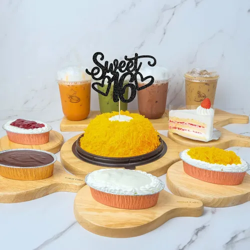 Miniatura 9 de Gyufise 1 Pieza Dulce Adolescente 16 Decoración para Pastel con Purpurina Palillo de Pastel de 16 Cumpleaños para Brindis por 16 Años de Edad