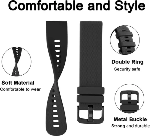 Miniatura 4 de GEAK Compatible con correas de reloj Garmin Vivoactive 5/Garmin Vivoactive 3, banda de silicona de 20 mm para Vivoactive 3 Music/Vivomove