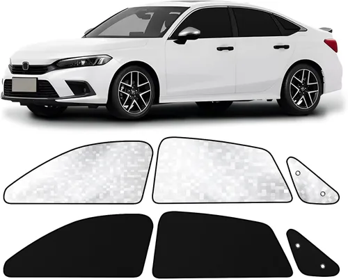 Miniatura 13 de ZATOOTO Persianas para ventana de automóvil, paquete de 4 fundas para ventana de automóvil con bloqueo UV de alta calidad, cortinas de ventana