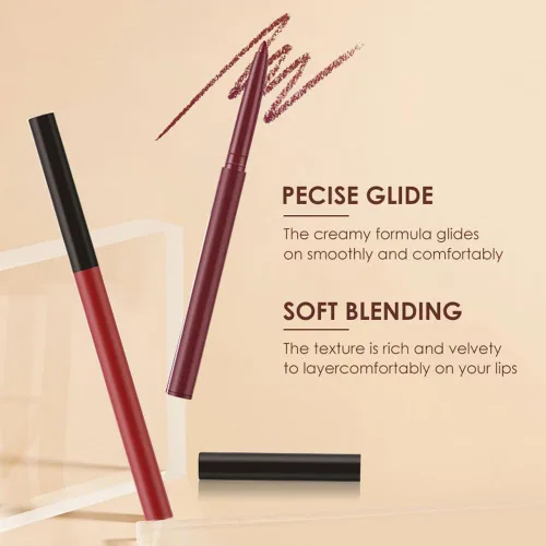 Miniatura 5 de BestLand Juego de 6 lápices labiales líquidos mate y delineadores de labios, copa antiadherente, no se decolora, impermeable, brillo de labios de 24