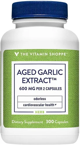 Miniatura 5 de The Vitamin Shoppe Ajo 600 mg - Salud cardiovascular, apoyo inmunológico y protección antioxidante (200 cápsulas)
